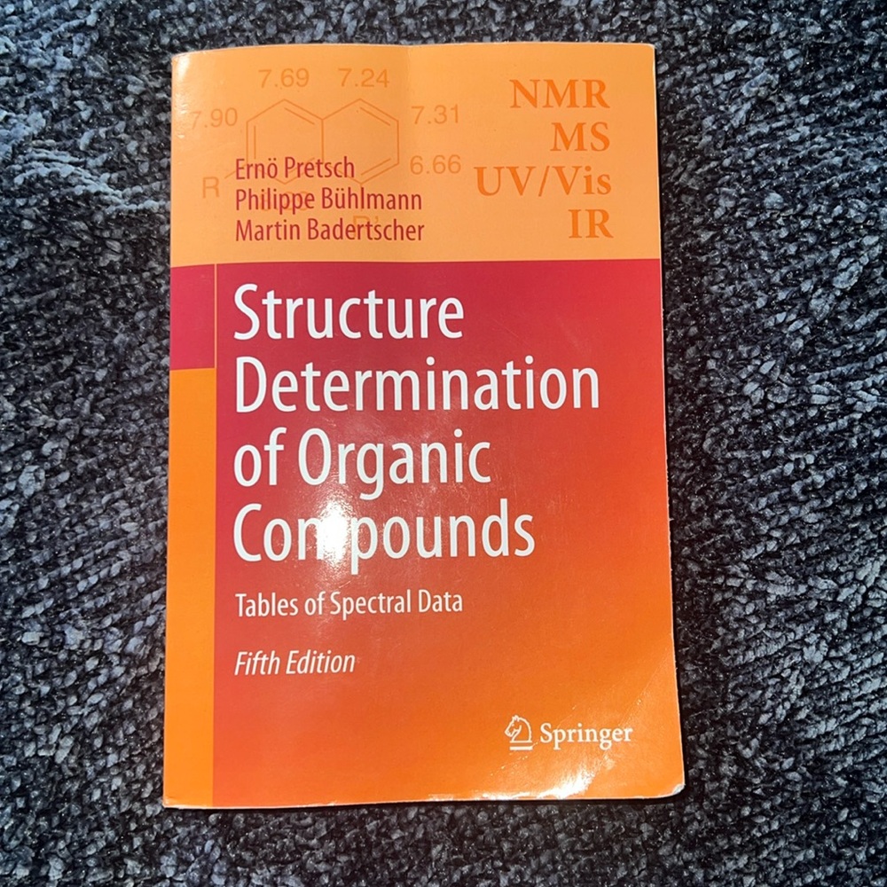 Organic structure determination book